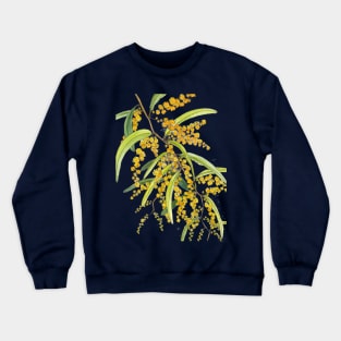 Australian Yellow Wattle Flower Crewneck Sweatshirt